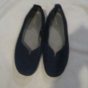 Patagonia Women's Maha Ballet Flats Size 10 Navy Mesh Perforated Leather